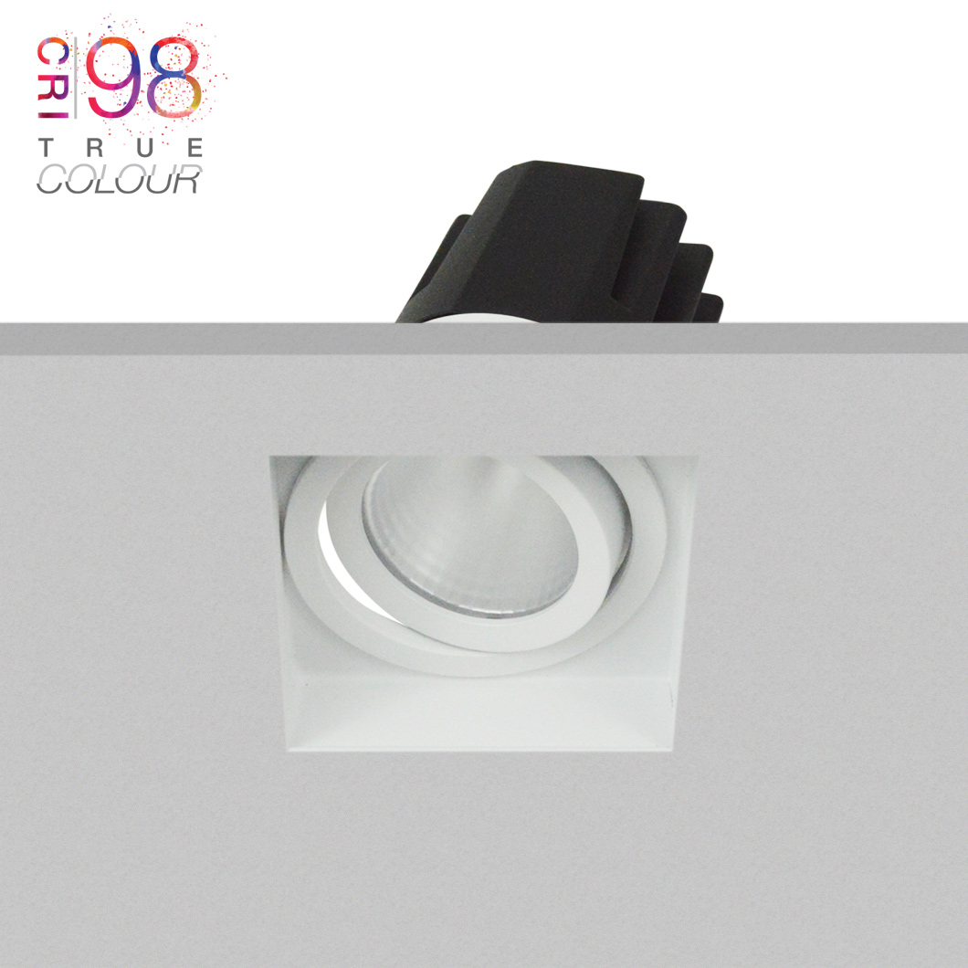 Eiger 1-S Square Adjustable Plaster In LED Downlight Image number 2