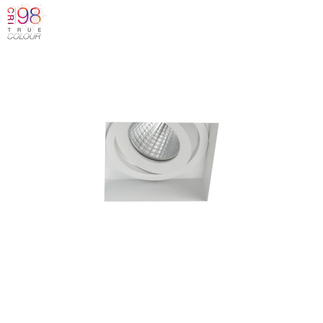 Eiger Mini 1-S Square Adjustable Plaster In LED Downlight Image number 1