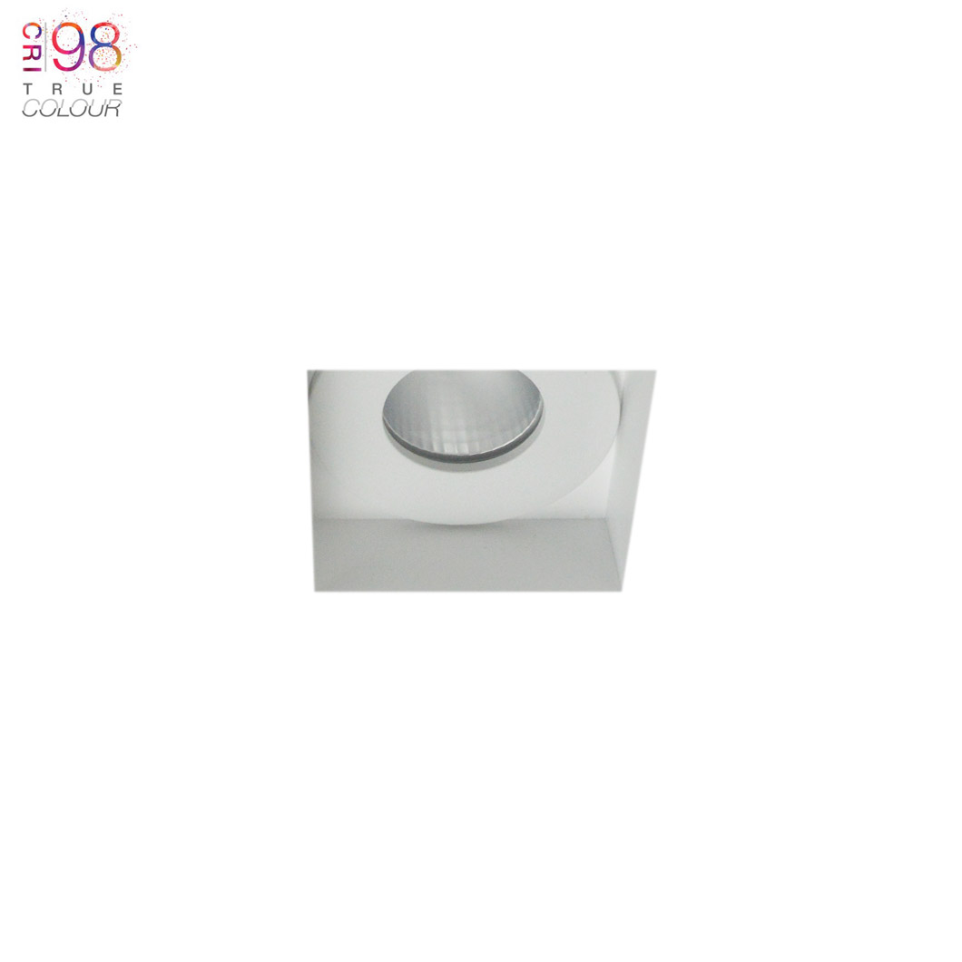 Eiger Mini 1-S Square IP65 Fixed Plaster In LED Downlight Image number 1