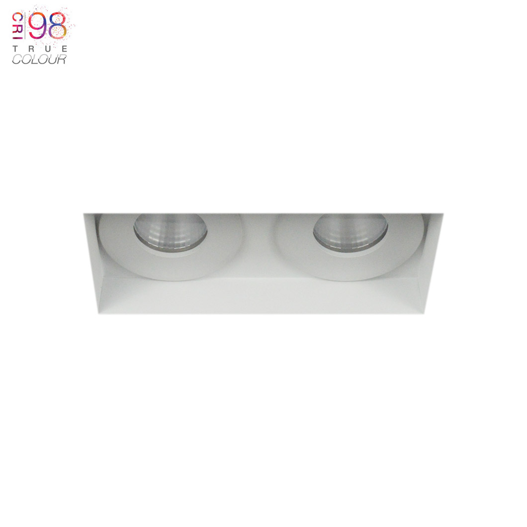 Eiger Mini 2 Twin IP65 Fixed Plaster In LED Downlight Image number 1