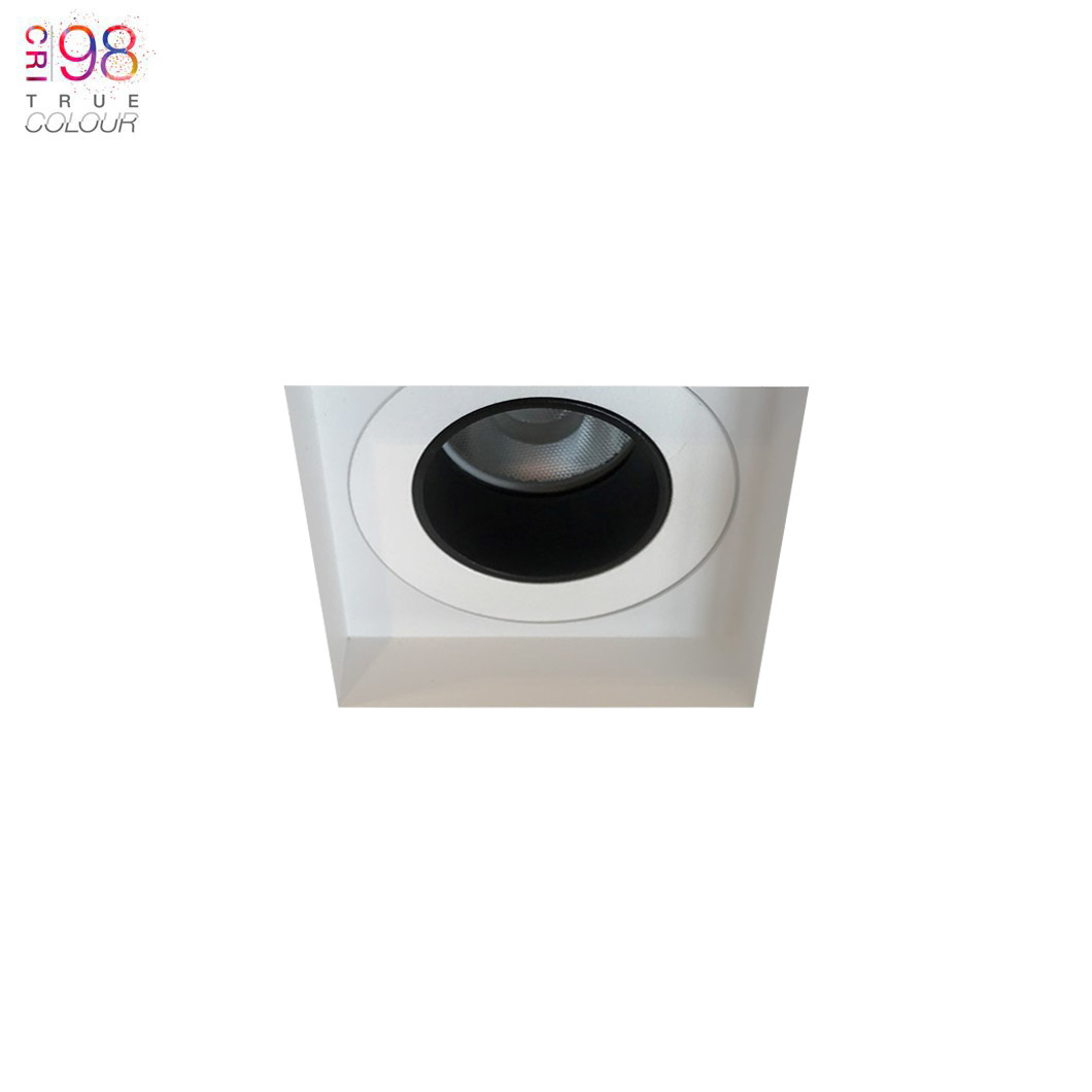 Andes 1-S Square IP65 Fixed Plaster In LED Downlight Image number 1