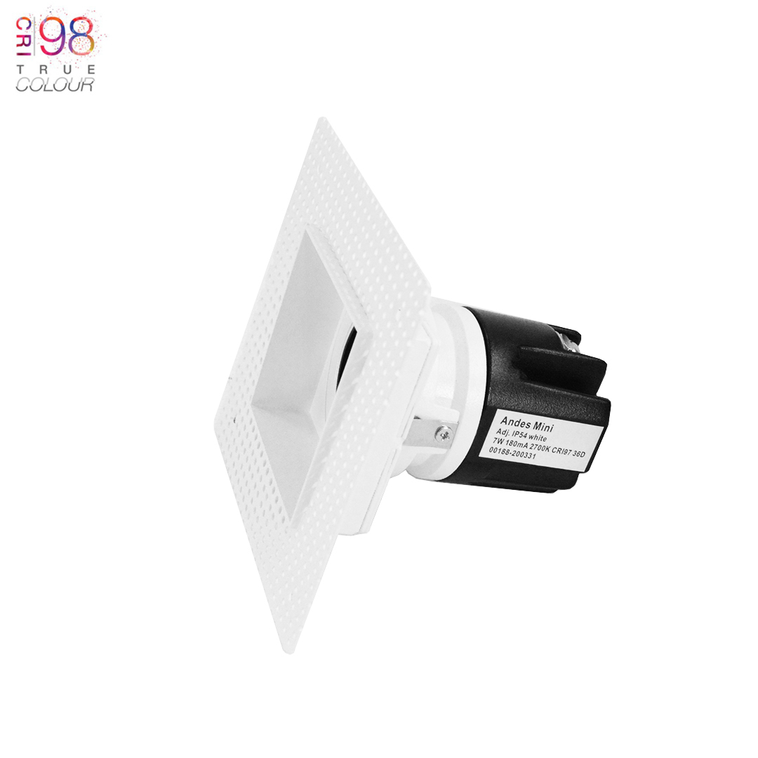Andes Mini 1-S Square Adjustable Plaster In LED Downlight Image number 2